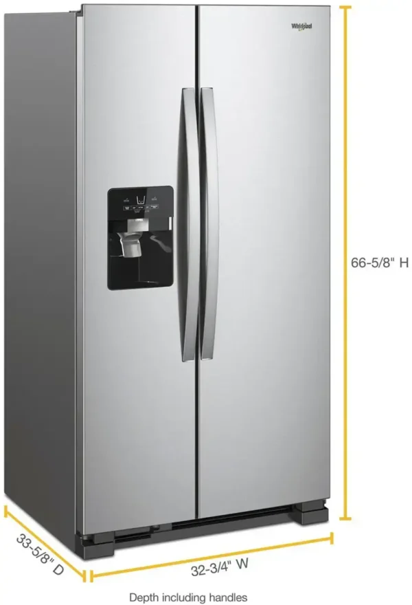 Whirlpool - 21.4 Cu. Ft. Side-by-Side Refrigerator - Image 2