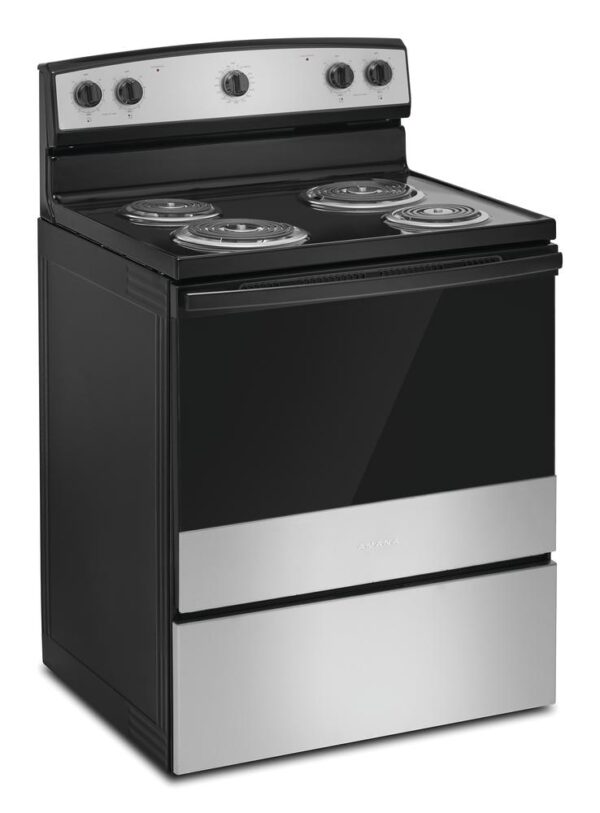 Amana 30" 4.8 cu.ft. Stainless Steel Electric Range - Image 2