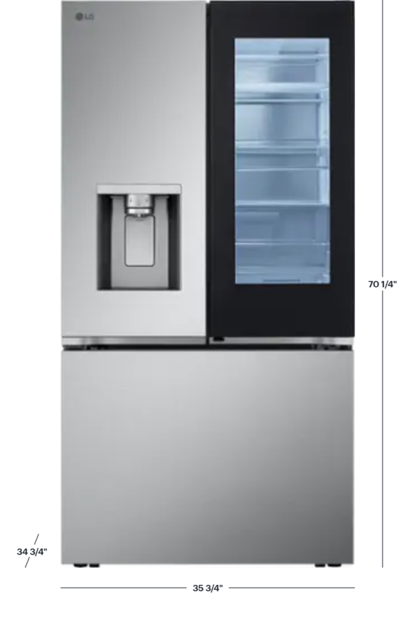 LG - Standard-Depth MAX 30.7 Cu. Ft. French Door Smart Refrigerator - Image 2