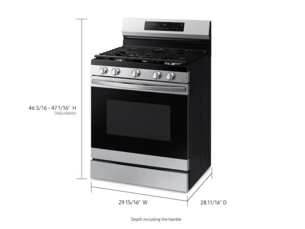 Samsung 6.0 cu. ft. Freestanding Gas Range - Spacious Cooking - Image 2