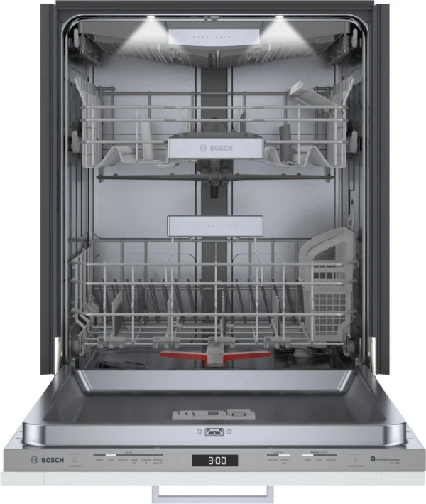 Bosch Benchmark Series 24-in Top Control Built-in Dishwasher ( Custom Panel Ready ) With Third Rack, PowerControl and CrystalDry , 39-Decibel